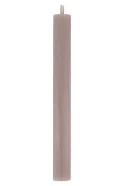 zusss 4 rustieke kaarsen 20cm kleur warm grijs