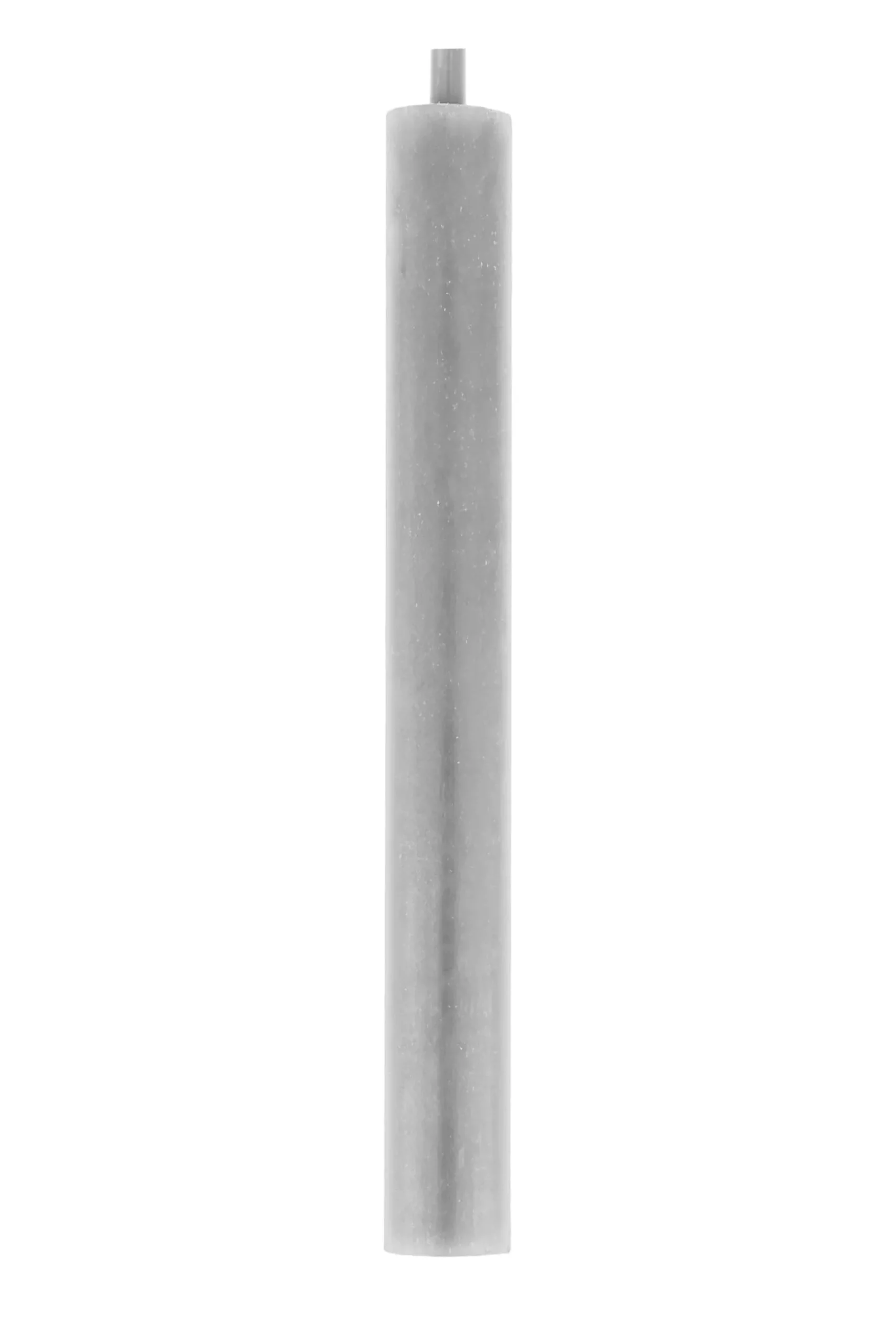 zusss 4 rustieke kaarsen 20cm lichtgrijs