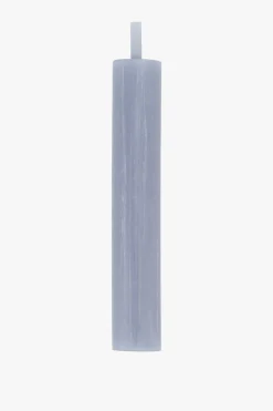 zusss 4 rustieke kaarsjes 12cm grijsblauw