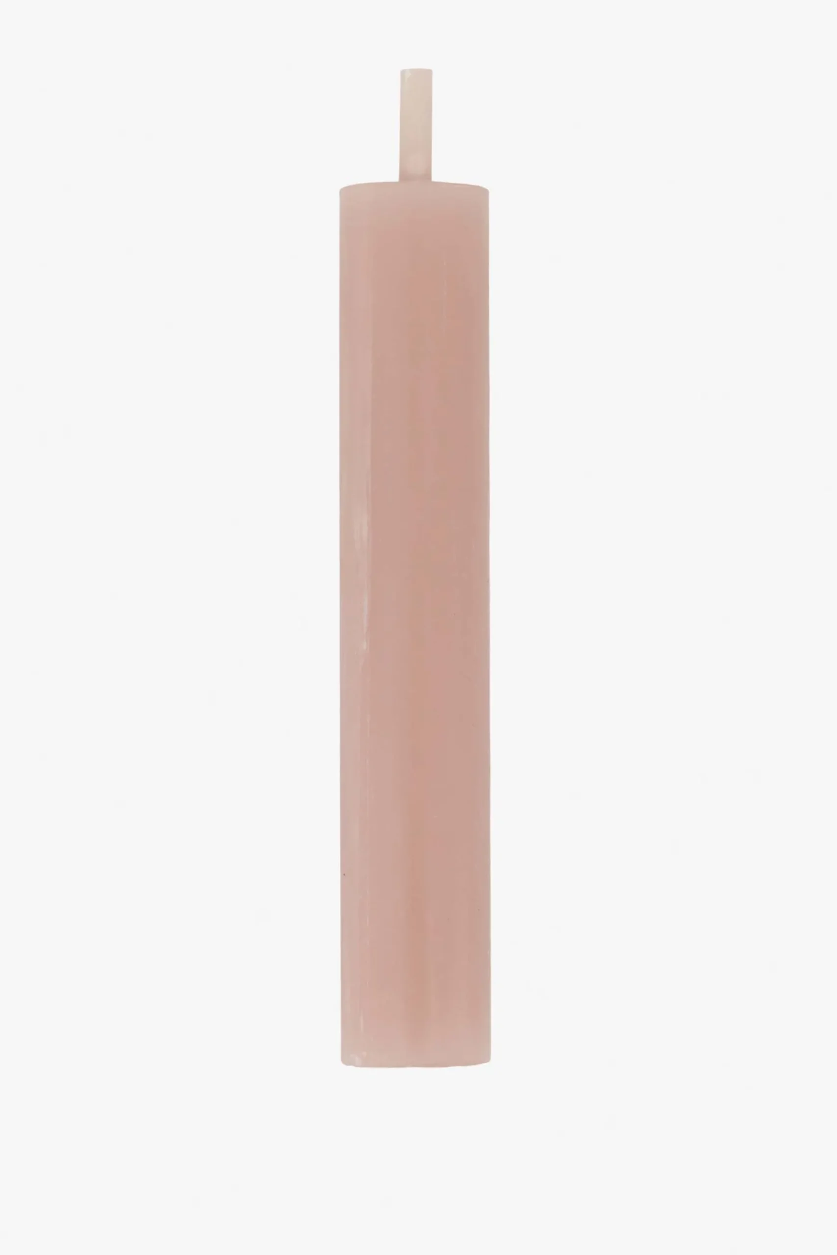 zusss 4 rustieke kaarsjes 12cm terra roze