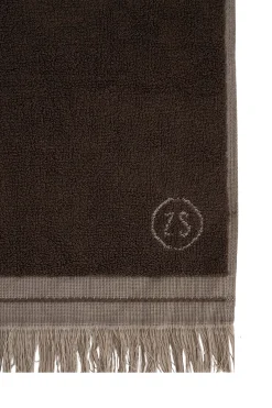 zusss badhanddoek hartje zand/leem