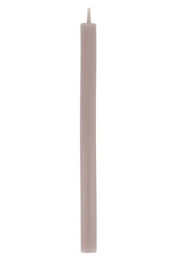 zusss doosje met 10 smalle kaarsjes 17cm warm grijs