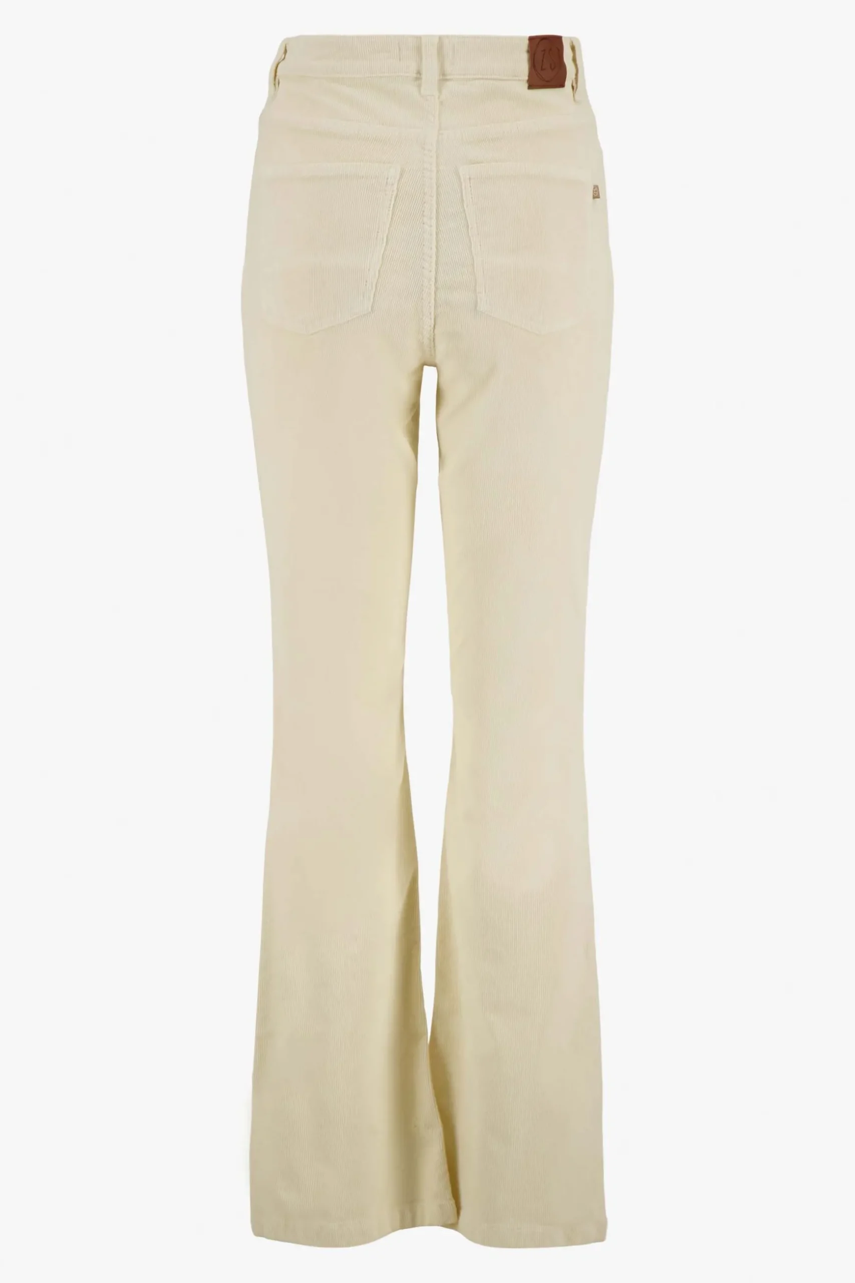 zusss flared corduroy broek ecru