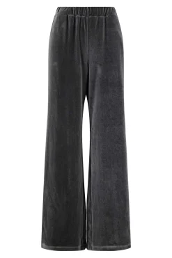zusss fluwelen broek antracietgrijs