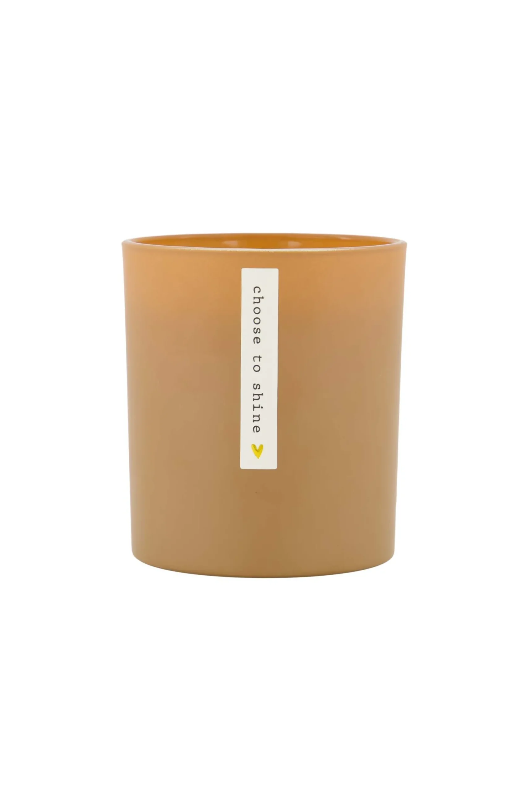 zusss geurkaars in glas choose to shine camel