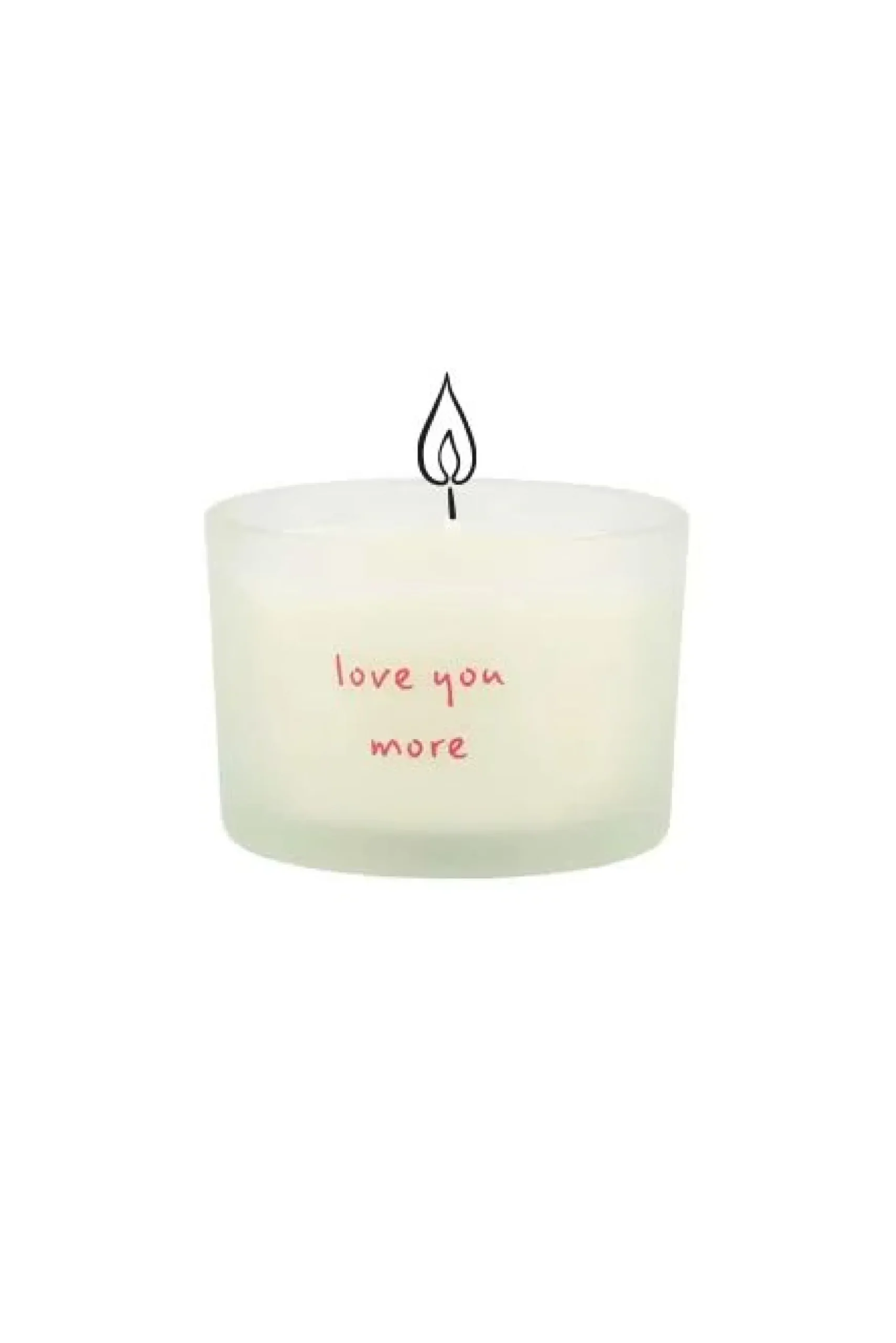 zusss geurkaars in wikkel love you more wit/rood