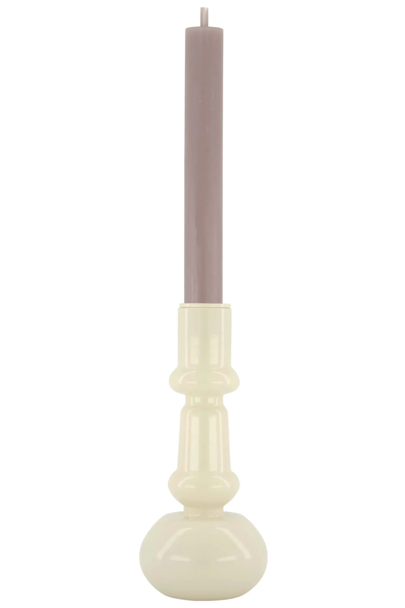 zusss glazen kandelaar 18cm zand