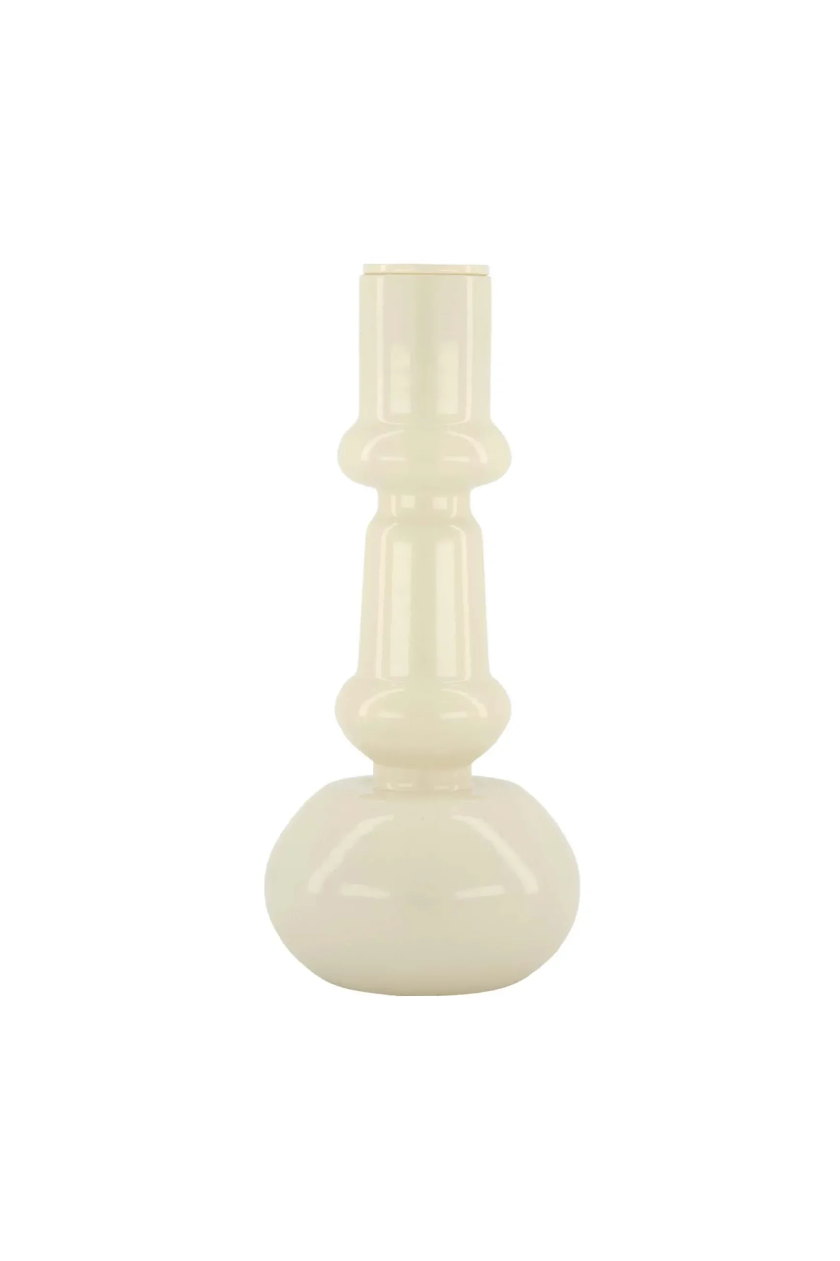 zusss glazen kandelaar 18cm zand