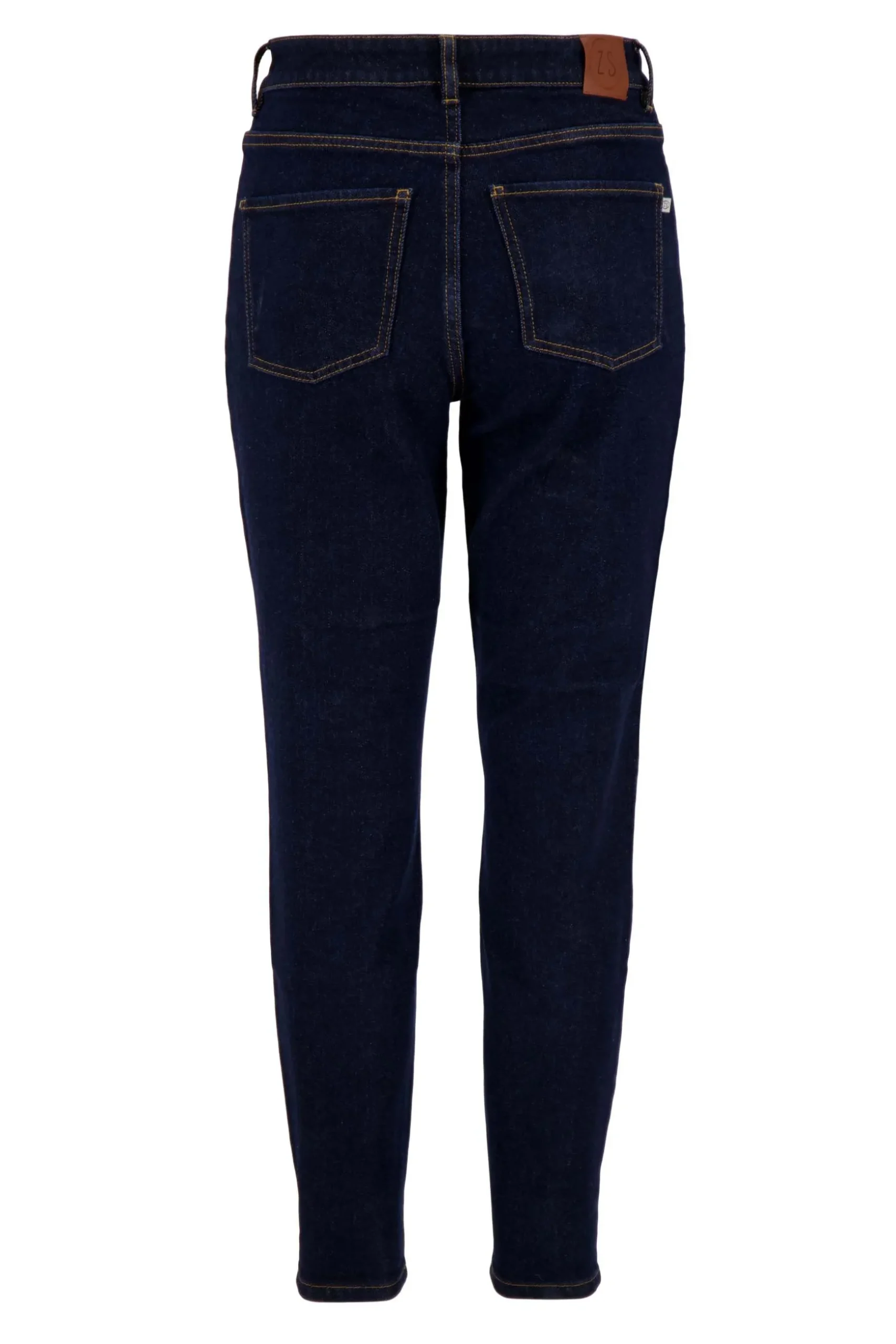 zusss high waist jeansdonkerblauw