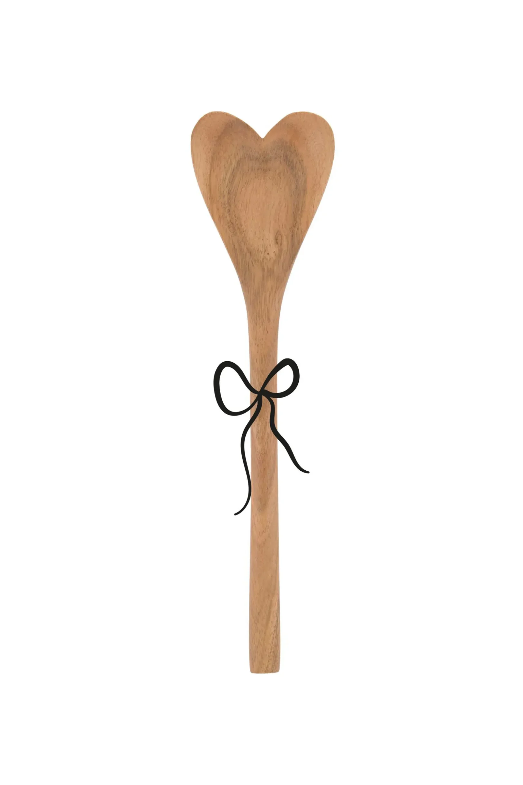 zusss houten lepel hartje donkerbruin