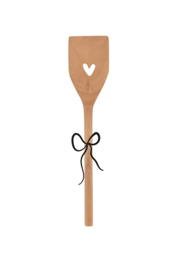 zusss houten spatel hartje donkerbruin