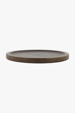 zusss houten stylingbord 40 cm donkerbruin /goud