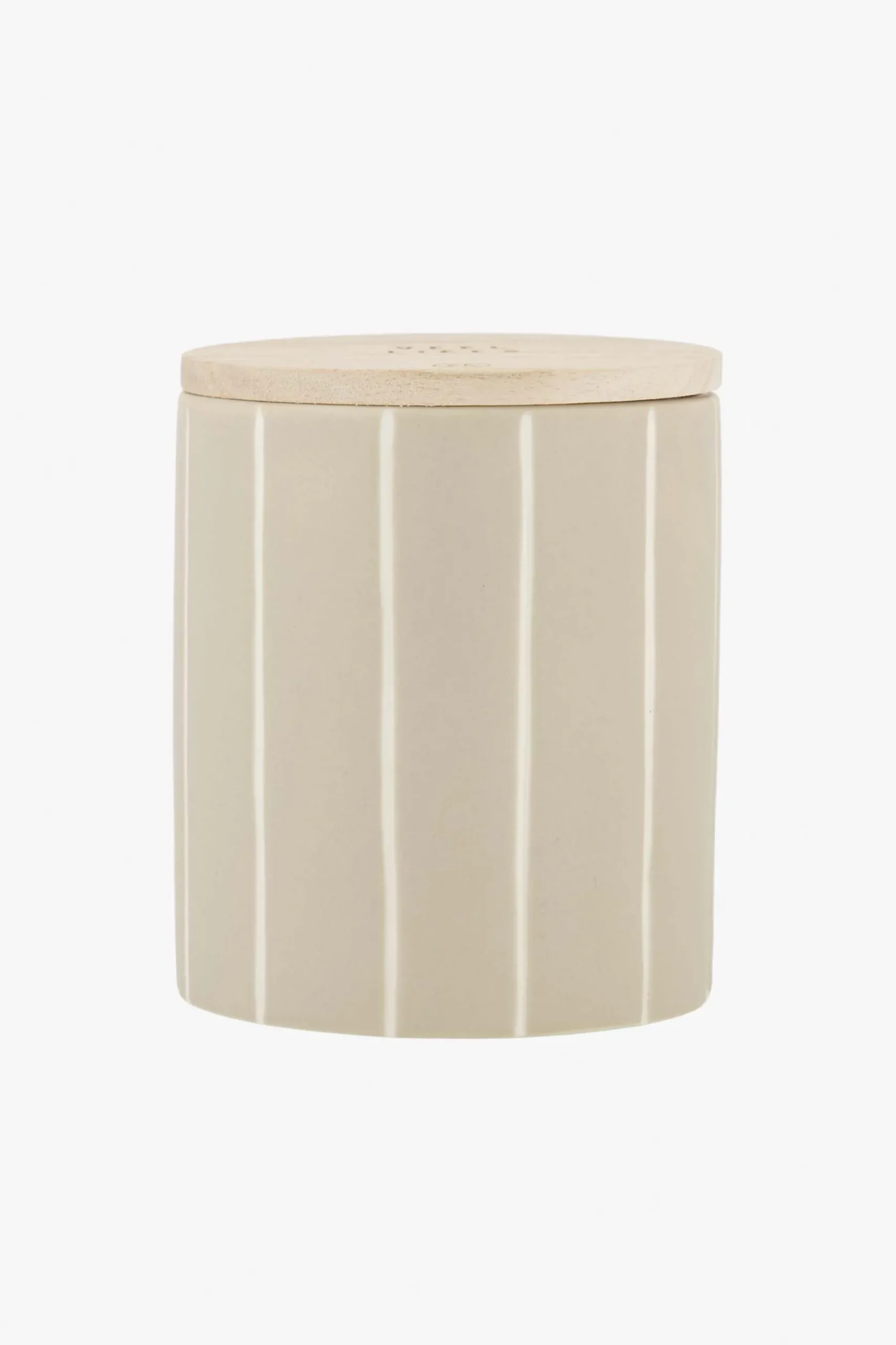 zusss keramieken geurkaars met houten deksel veel liefs zand