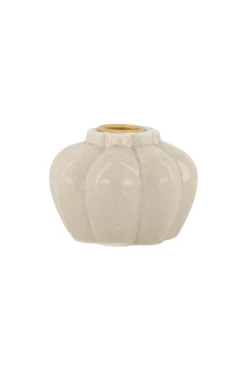 zusss keramieken kandelaar beige