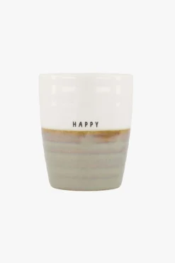 zusss koffiemok happy wit/zand