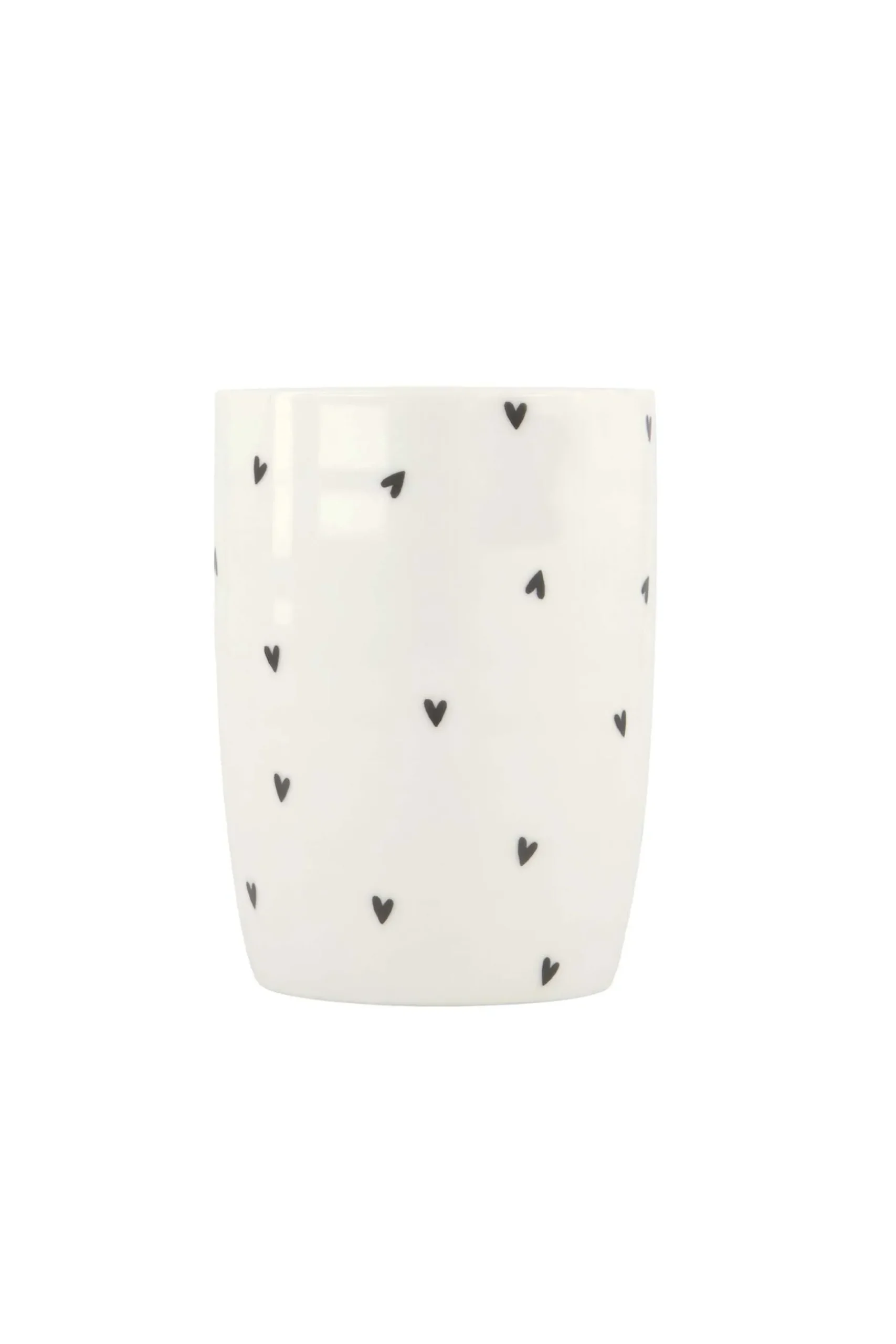 zusss koffiemok hartjes wit/antracietgrijs