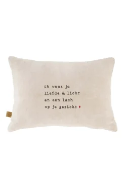 zusss kussen liefde & licht ster 35x25cm zand