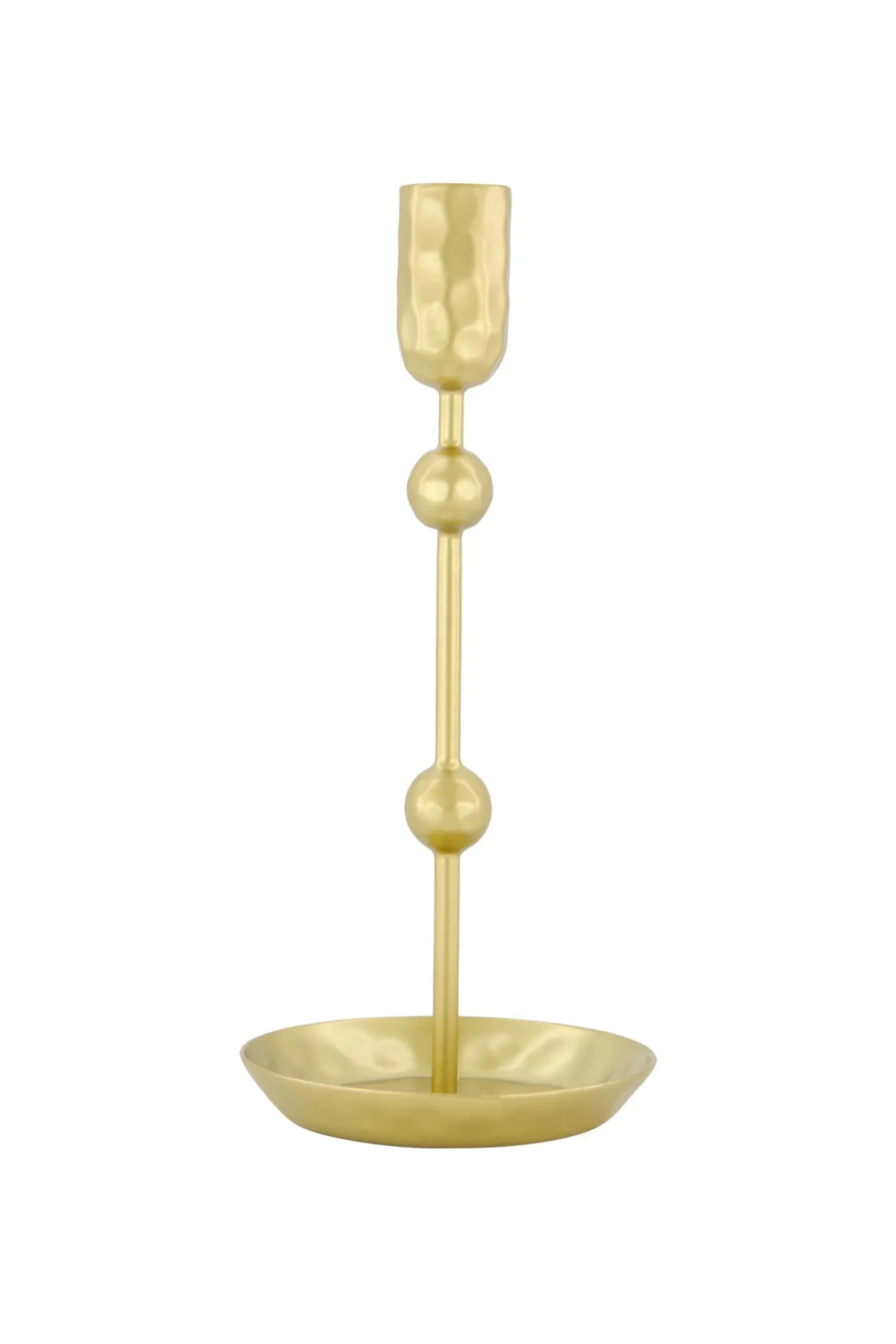 zusss metalen kandelaar 20cm goud