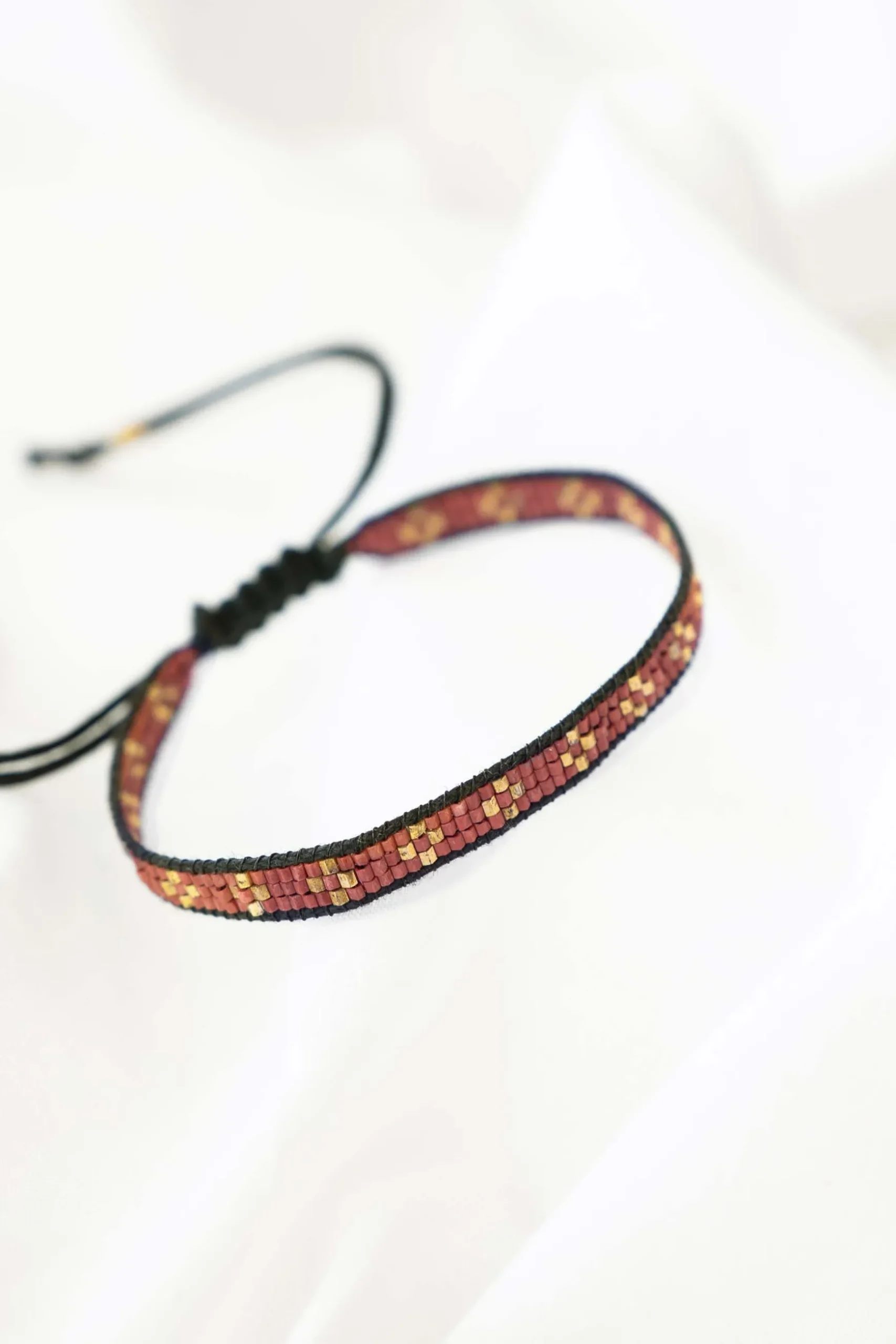 zusss miyuki armbandje bloemen oudroze