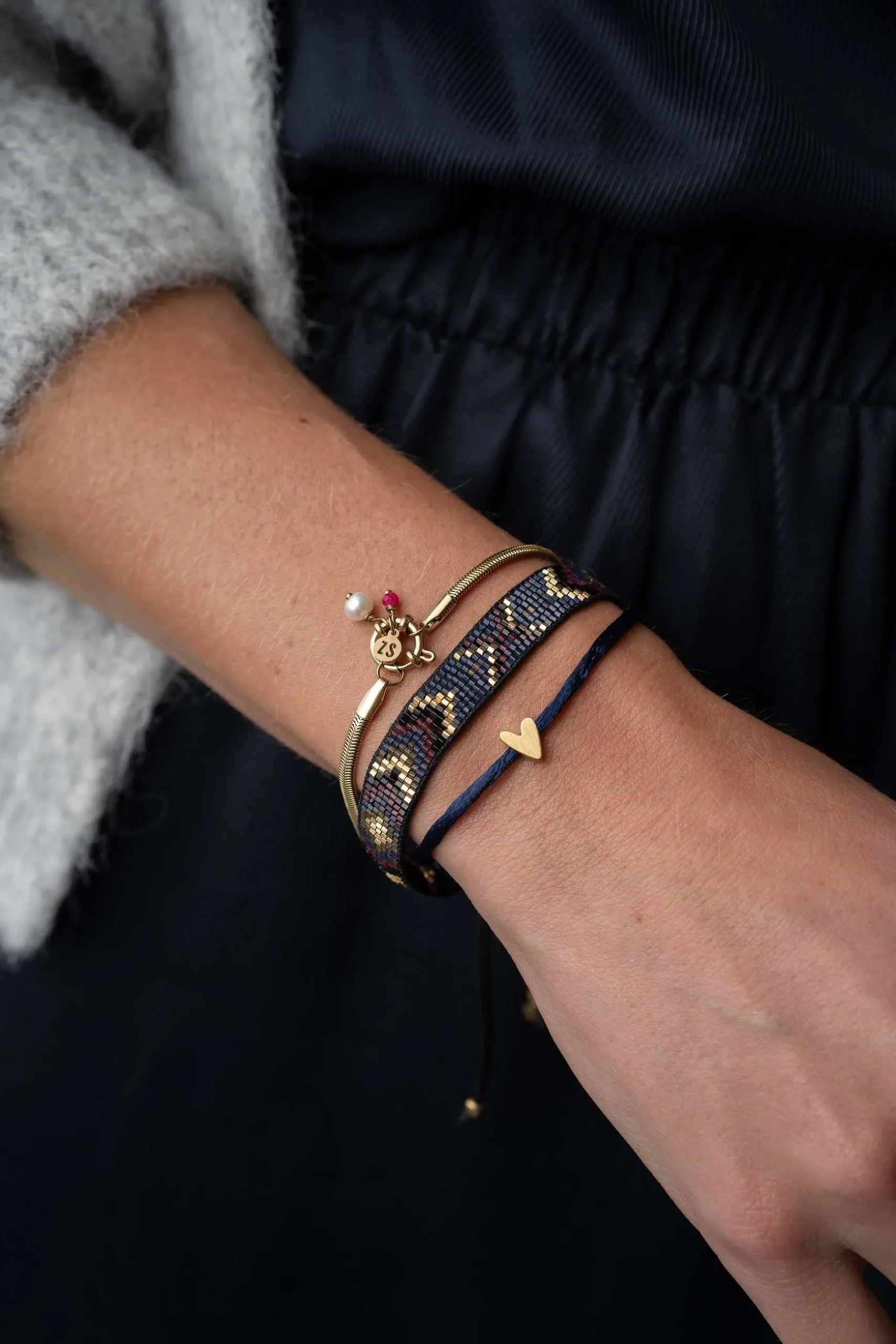 zusss miyuki armbandje zigzag multicolor