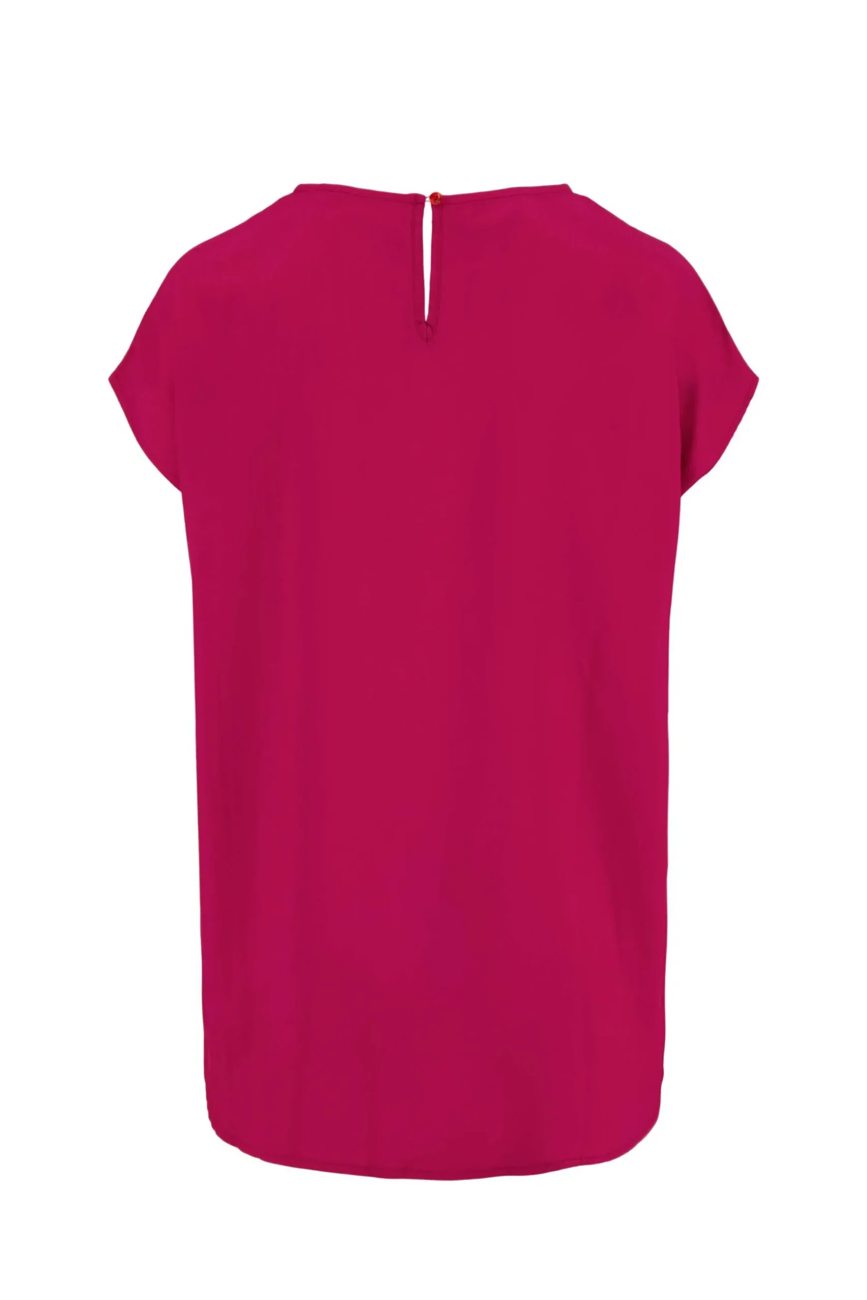 zusss satijnen twill top met boothals roze rood