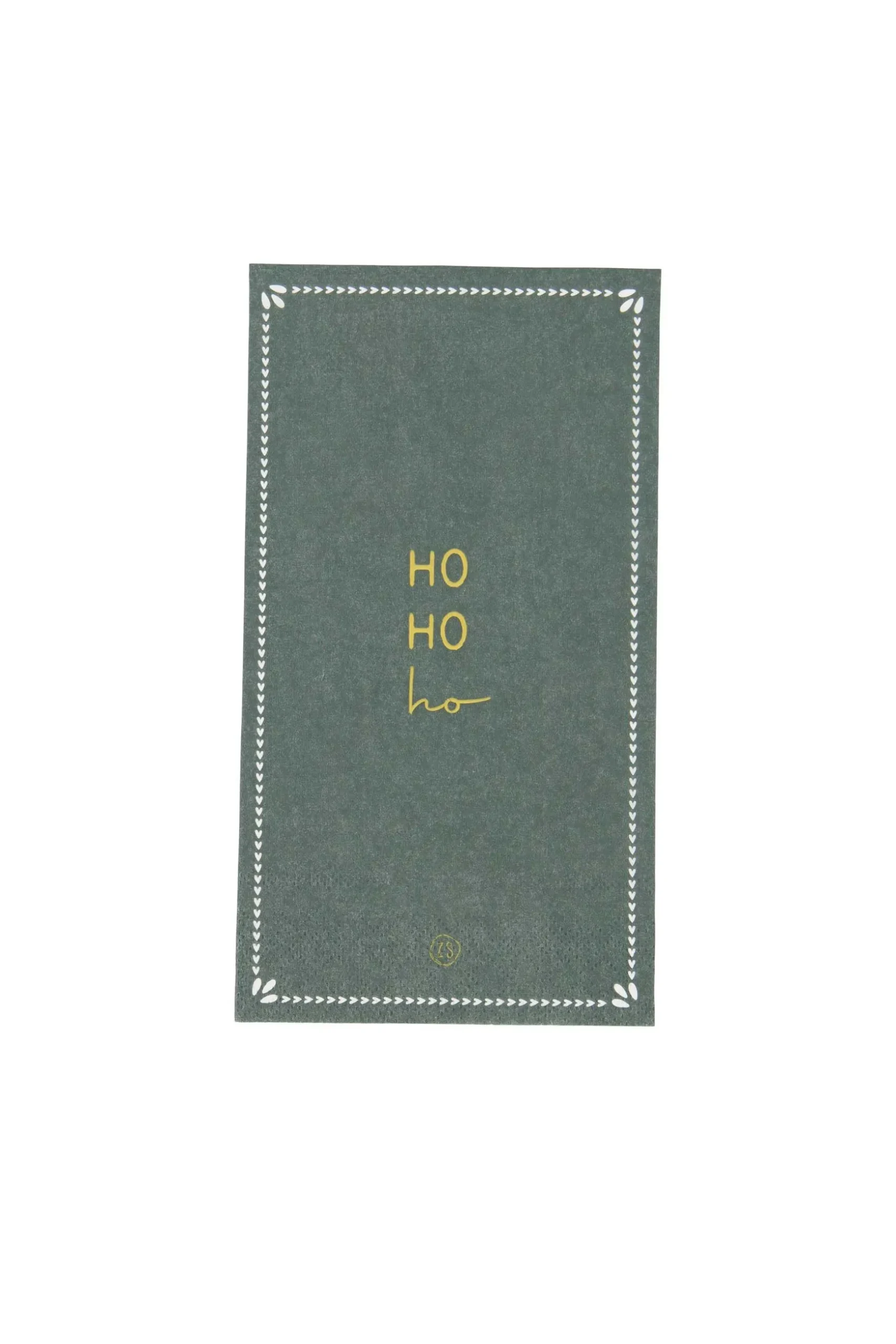 zusss servetten hohoho/ster 11x20cm donkergroen
