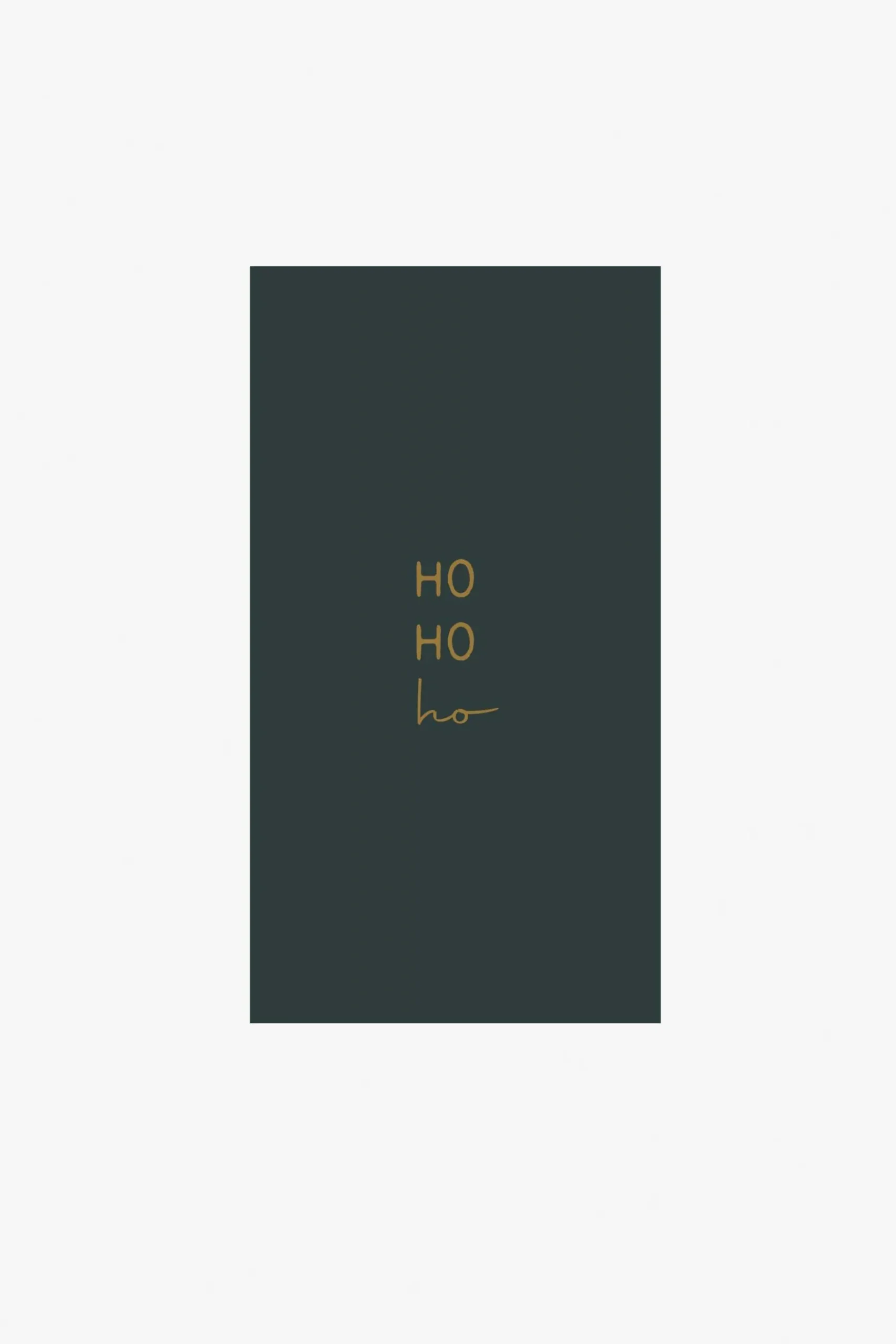 zusss servetten hohoho/ster 11x20cm donkergroen
