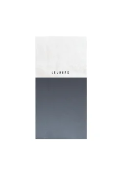 zusss servetten leukerd 11x20cm donkerblauw/wit