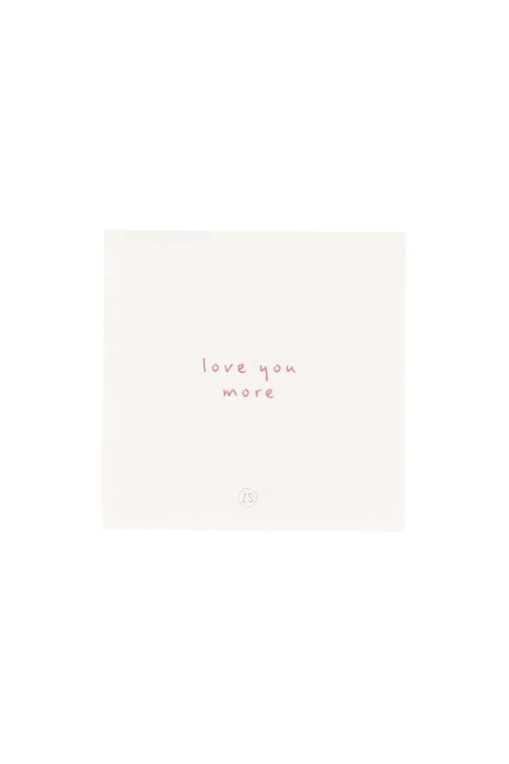 zusss servetten love you more 12,5x12,5cm off white/rood