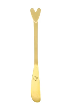 zusss set van 4 mesjes hartje goud