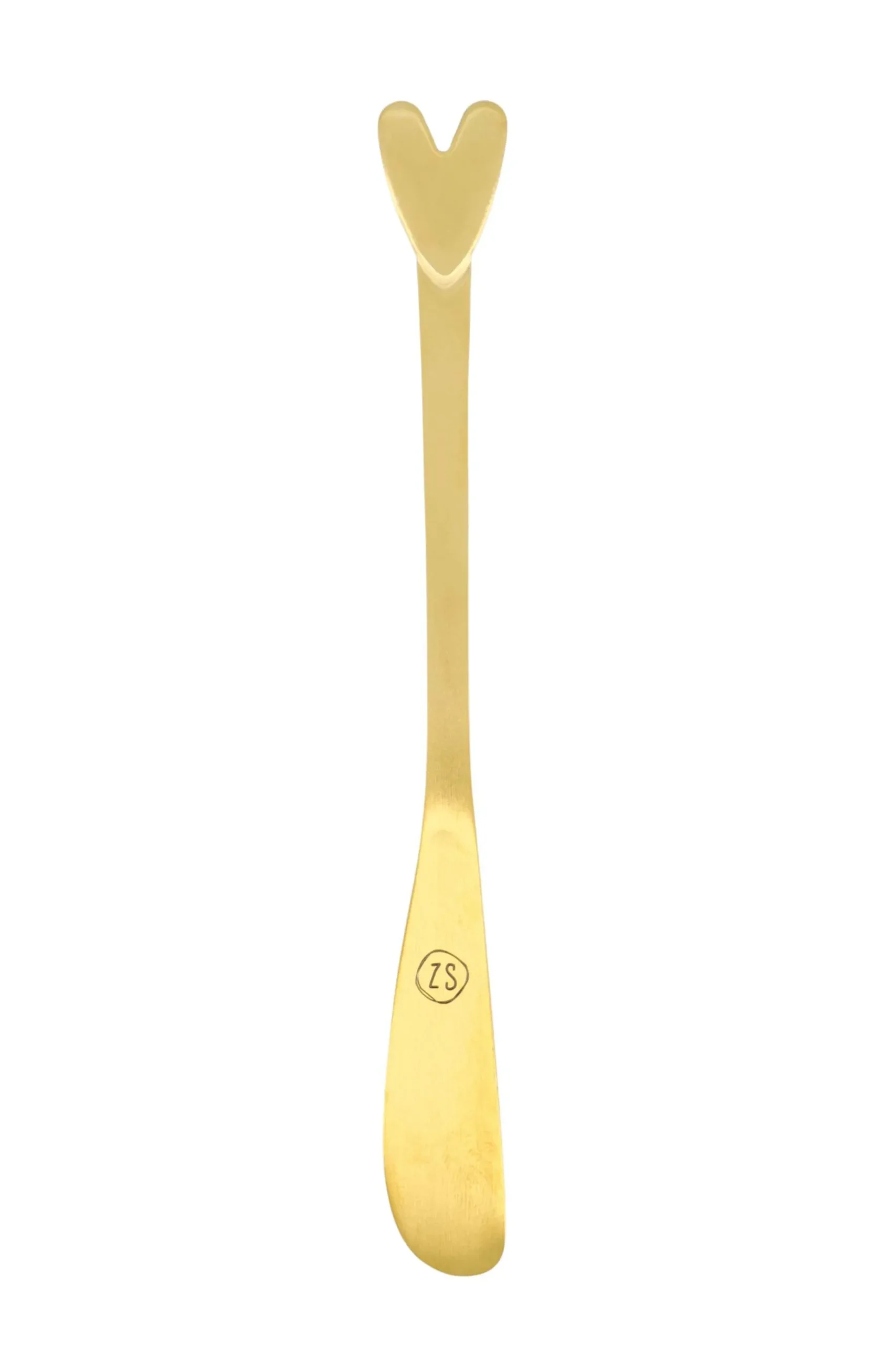 zusss set van 4 mesjes hartje goud