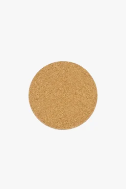 zusss Set van 6 onderzetters rond zand/antracietgrijs/terra roze