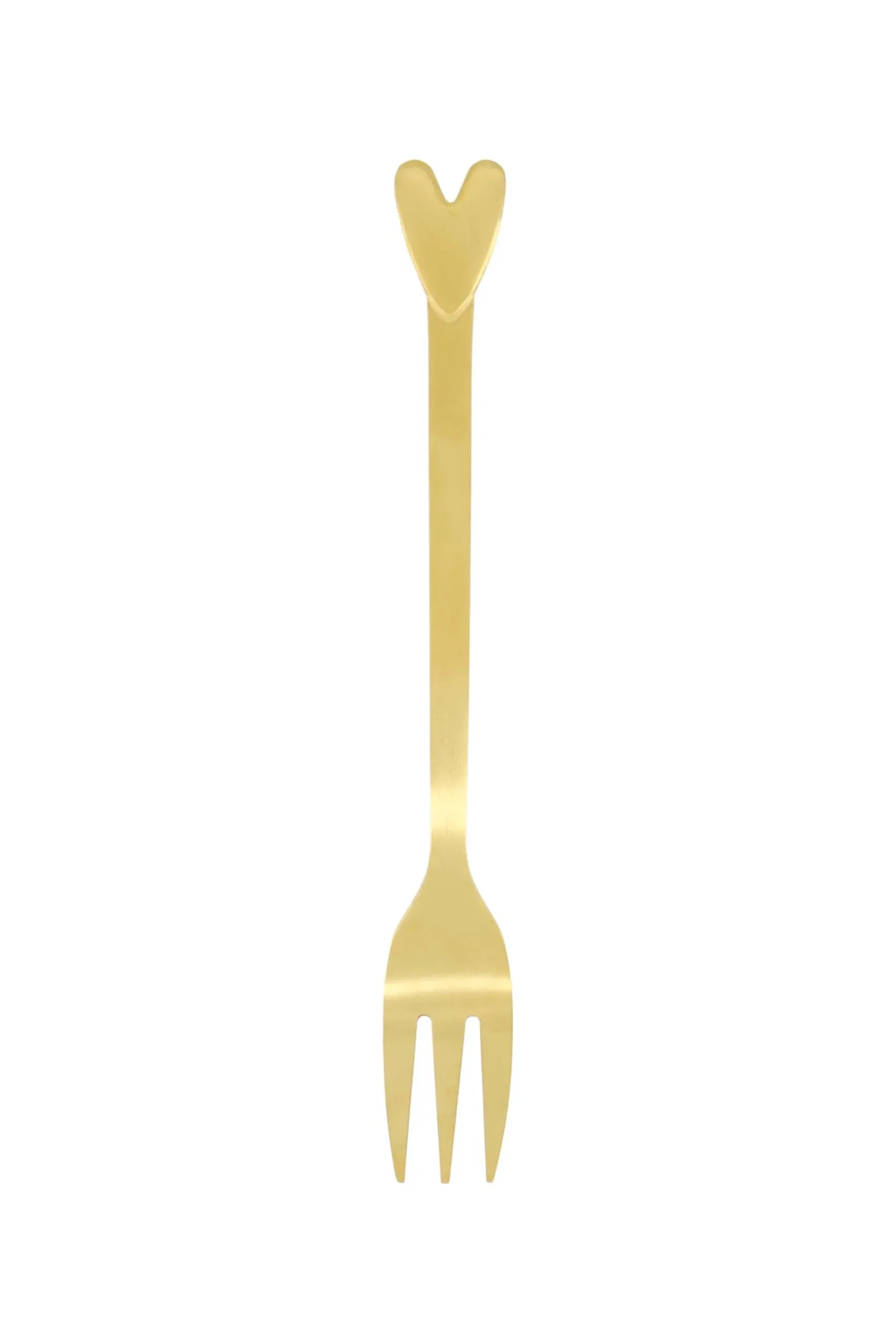 zusss set van 4 vorkjes hartje goud