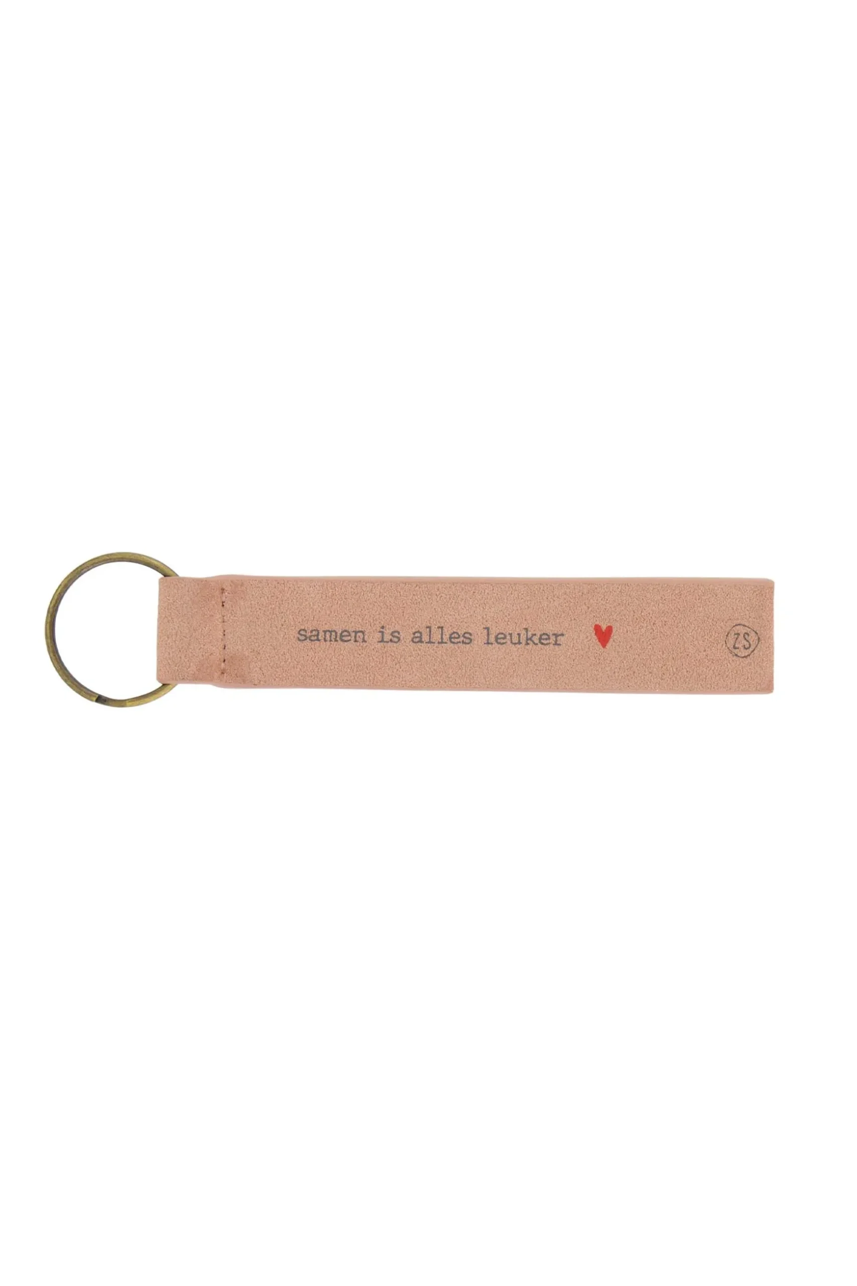 zusss sleutelhanger samen is alles leuker poederroze