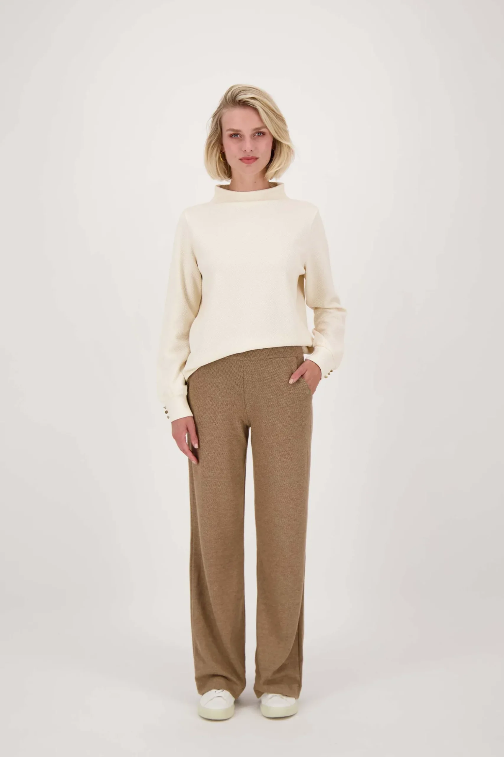 zusss top met structuur creme
