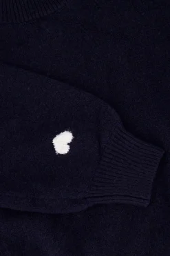 zusss trui met hartje detail donkerblauw