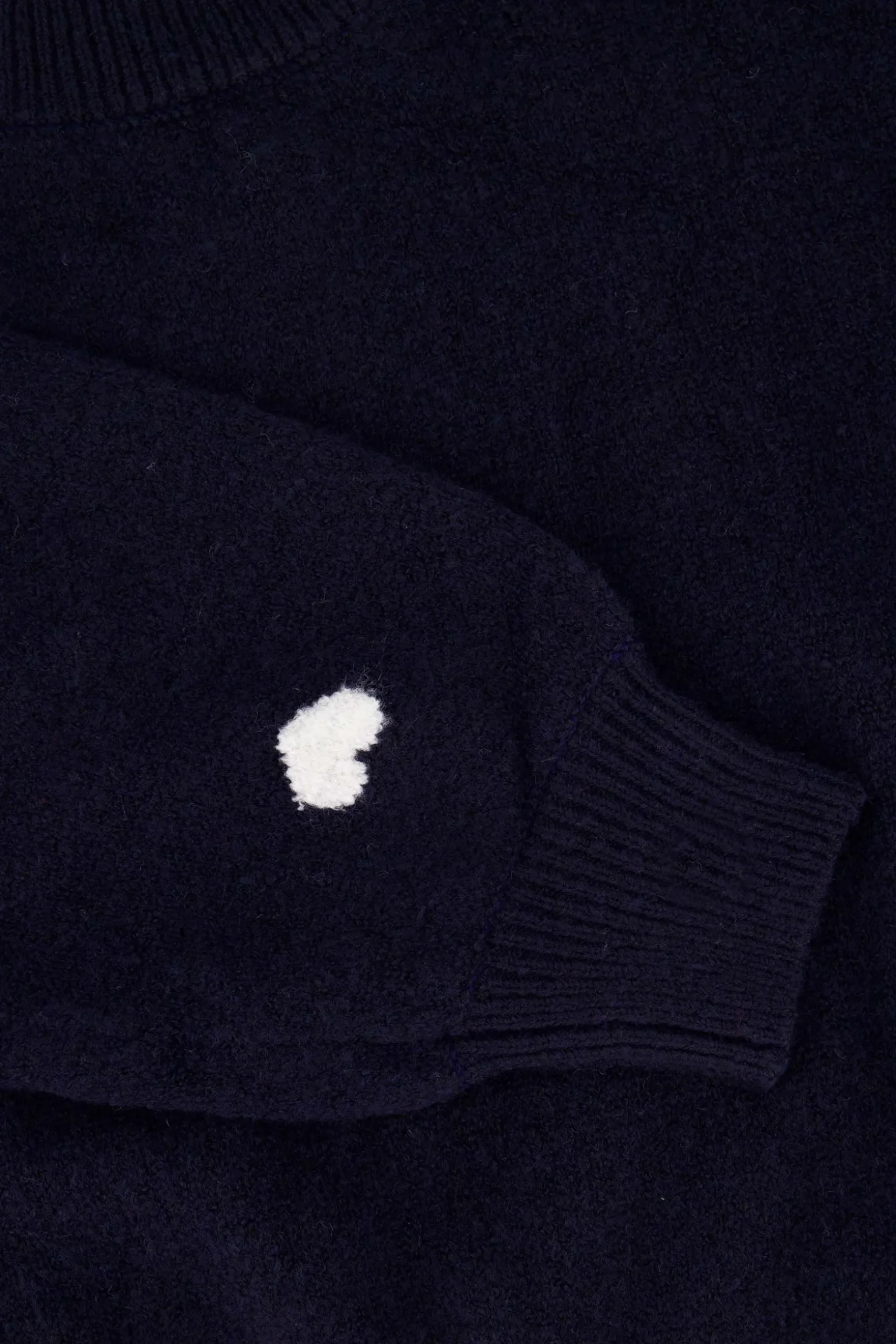 zusss trui met hartje detail donkerblauw