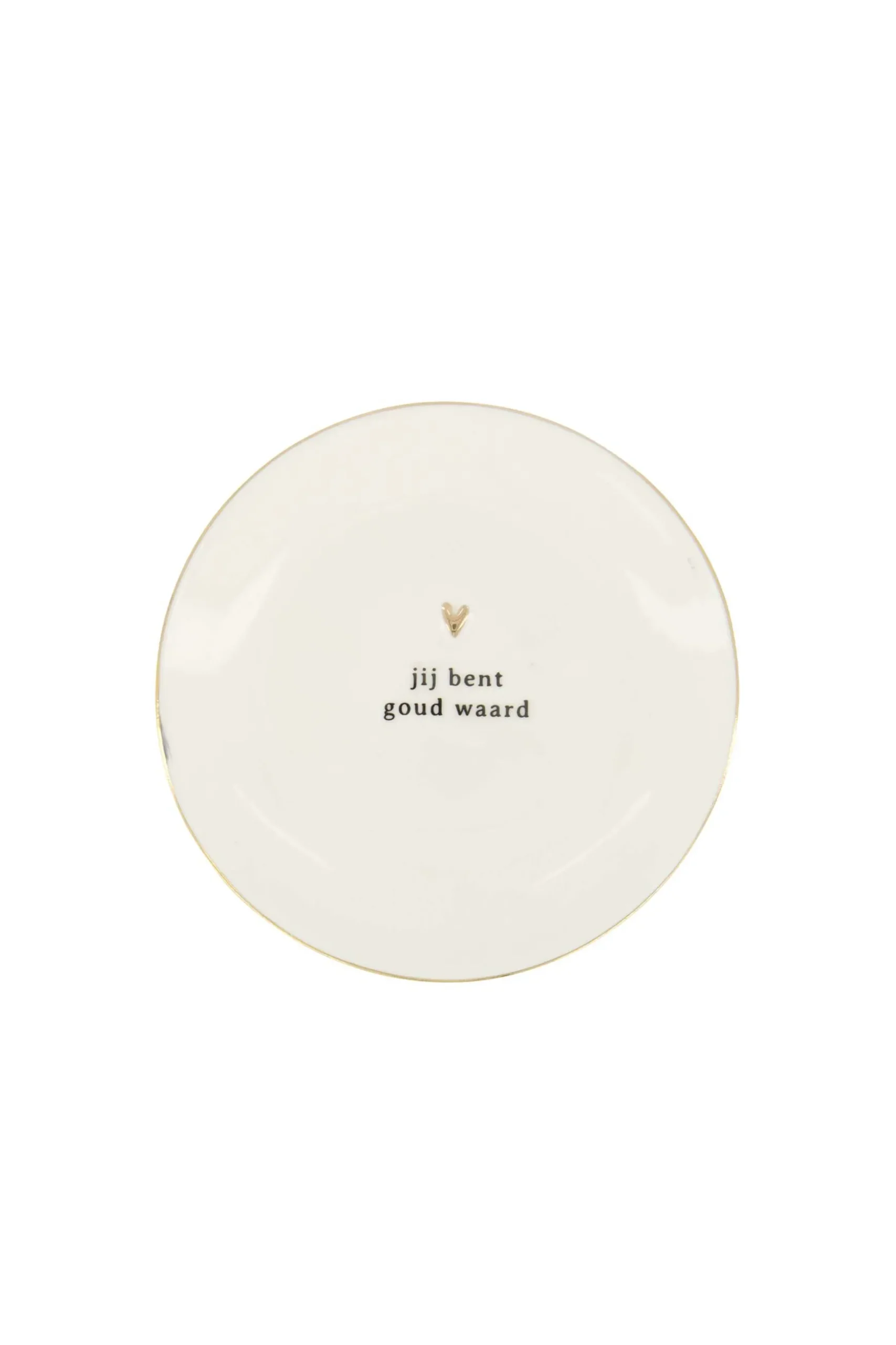 zusss wandbordje goud hartje jij bent goud waard wit